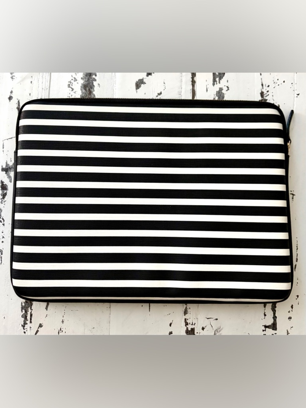 kate spade Black and White Striped Laptop Sleeve - Picture 3 of 3